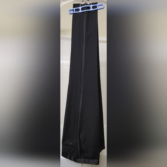 Men's Black tuxedo pants size R38 - Picture 1 of 11